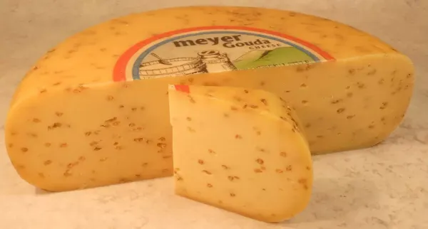 Fenugreek Gouda from 뉴질랜드 supplied by Gouda Cheese Shop - Pasteurized 고다 치즈