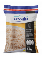 Shredded Chicken Breast Fillet from 브라질 supplied by C.Vale - Shredded 냉동 닭고기 부위