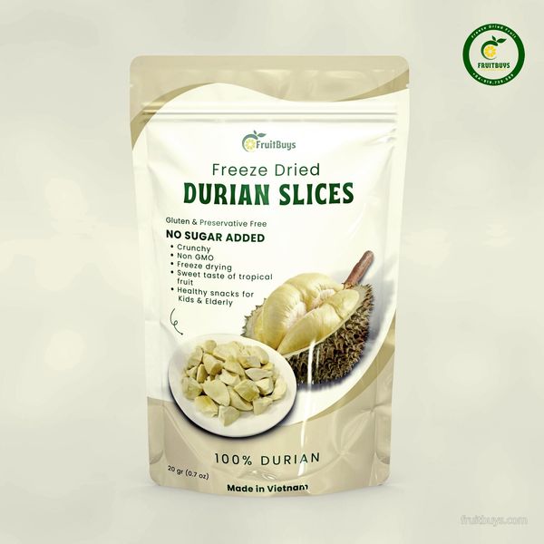 Freeze Dried Durian - FruitBuys Vietnam +84-919739589 from 베트남 supplied by FruitBuys Vietnam - Chips 말린 두리안