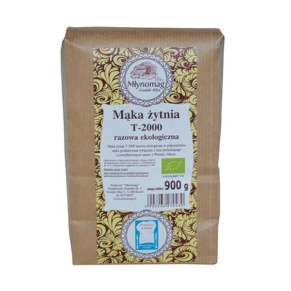 Organic rye flour T2000 from 폴란드 supplied by Młynomag Myszkowska Rezanko Spółka Jawna - Organic 호밀가루