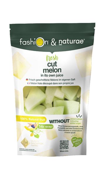 Fresh Cut Melon from 스페인 supplied by BIOFACTORIA NATURAE ET SALUS SA - Diced 신선 멜론(머스크 멜론)
