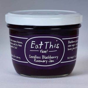 Blackberry and Rosemary Jam from United States supplied by Eat This - Glass Jar (=Glass Bottle) Blackberry Jam