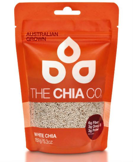 White Chia Seeds 150g from Australia supplied by The Chia Co. - White Varieties Chia Seed