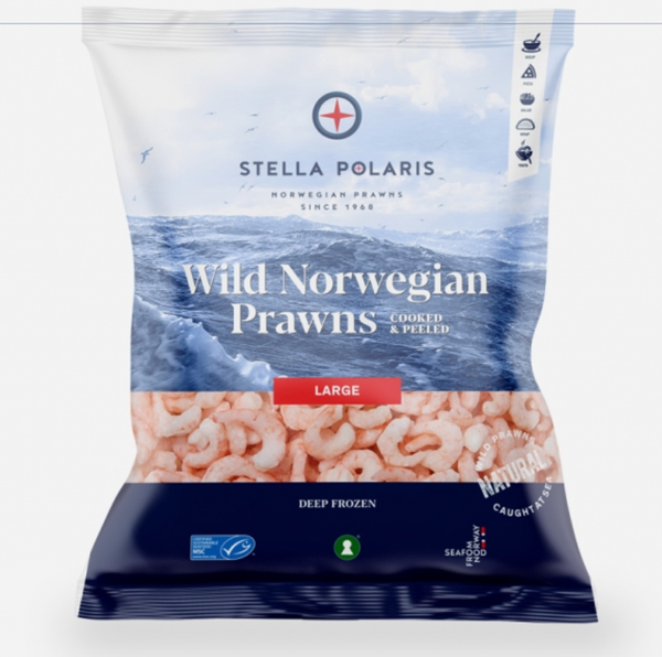 Cooked Frozen Prawns from Norway supplied by Stella Polaris AS - Peeled Frozen Common Shrimp & Prawn