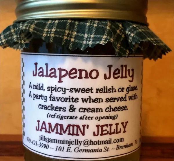 Jalapeno Jam from 미국 supplied by Jammin' Jelly - Jar 통조림 또는 병에 든 할라피뇨