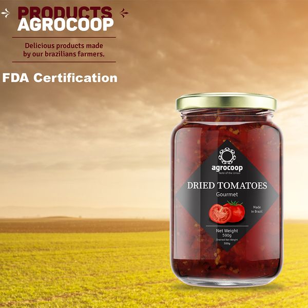Gourmet Dried Tomato from Brazil supplied by Agrocoop - Long Shelf Life Fresh Tomato