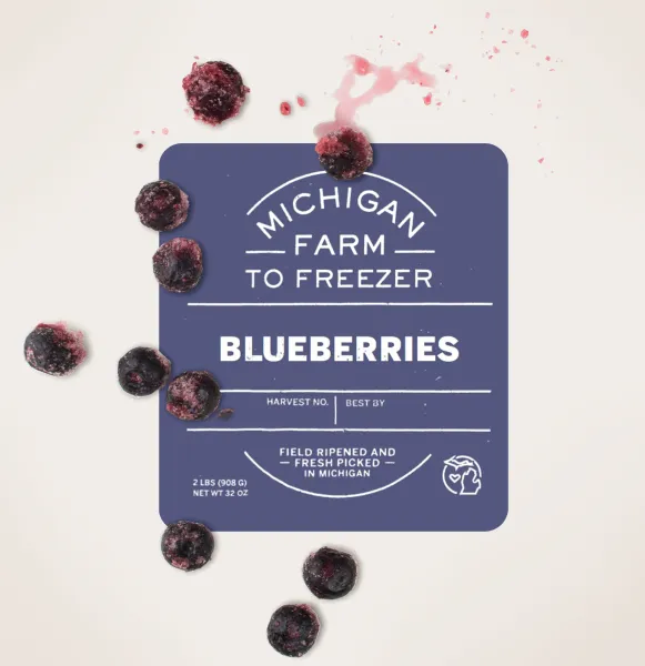 Blueberries from 미국 supplied by MI Frozen Food, LLC - IQF (=Individual Quick Freezing) 냉동 블루베리