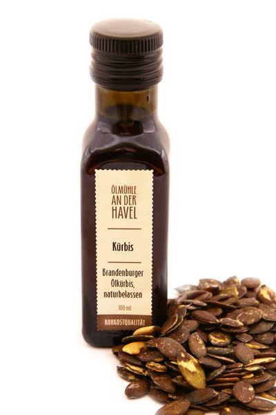 Cold Pressed Pumpkin Seed Oil from 독일 supplied by Aideon GmBh - Glass Jar (=Glass Bottle) 호박씨유