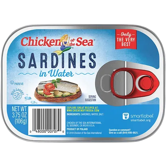 Canned Sardine from 미국 supplied by Chicken of the Sea International - Preserved (=Canned) 정어리 가공품