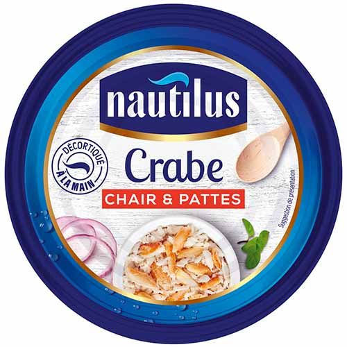 Canned Flesh Crab from 프랑스 supplied by Nautilus Food - Cooked 게 가공품