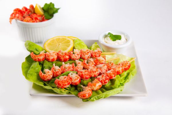 Crayfish tails skewers from 스페인 supplied by ALFOCAN S.A. - Tail Meat 가재