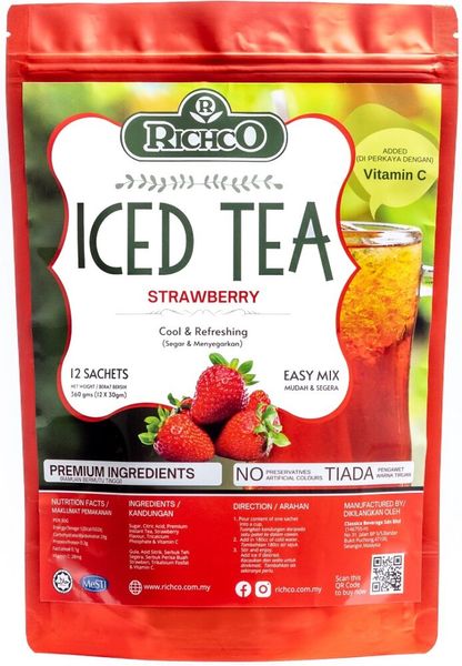 Strawberry Iced Tea from 말레이시아 supplied by Classico Beverages Sdn Bhd - Strawberry 과일차