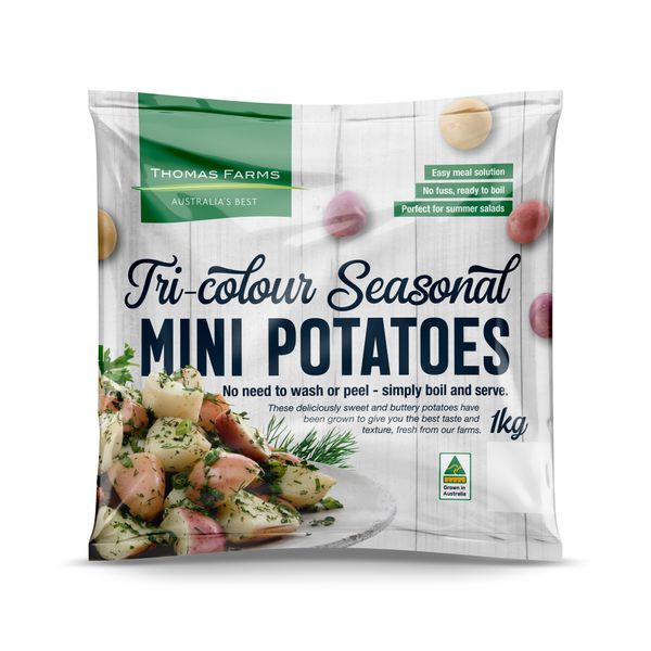 Tricolour Seasonal Mini Potatoes from Australia supplied by Thomas Foods International Fresh Produce - Rodeo Fresh Common Potato