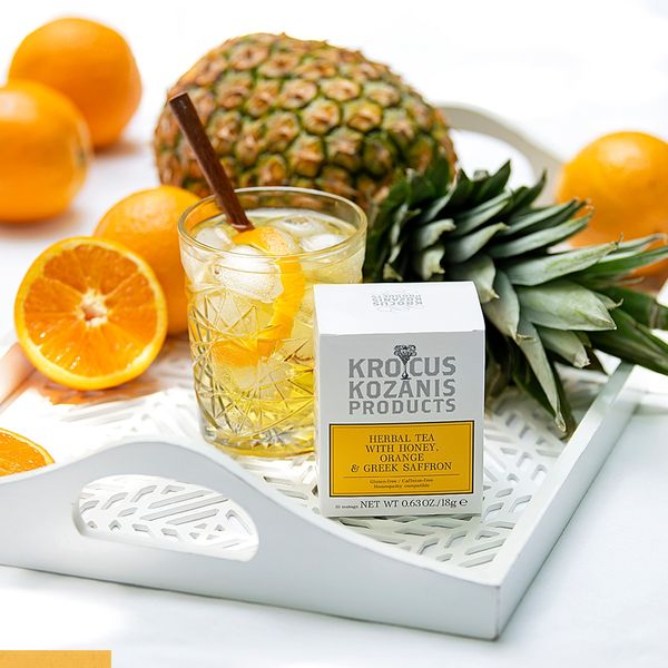 Herbal Tea with Honey Orange & Greek Saffron from 그리스 supplied by PROIONTA KROKOU KOZANIS SA - Orange 허브차
