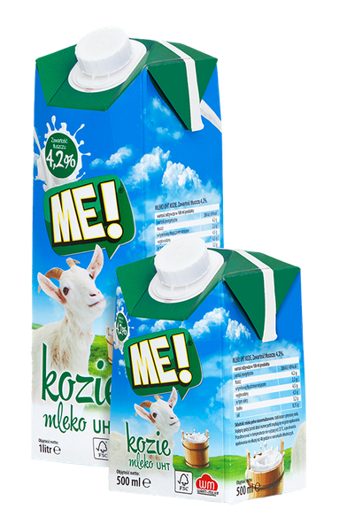 UHT Goat Milk from 폴란드 supplied by OKREGOWA SPÓLDZIELNIA MLECZARSKA WART-MILK (WART-MILK) - Ultra High Temperature (UHT) 산앙유