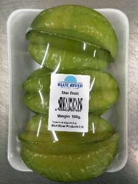 Star Fruit from Thailand supplied by Blue River co.,Ltd. - Green Star Fruit