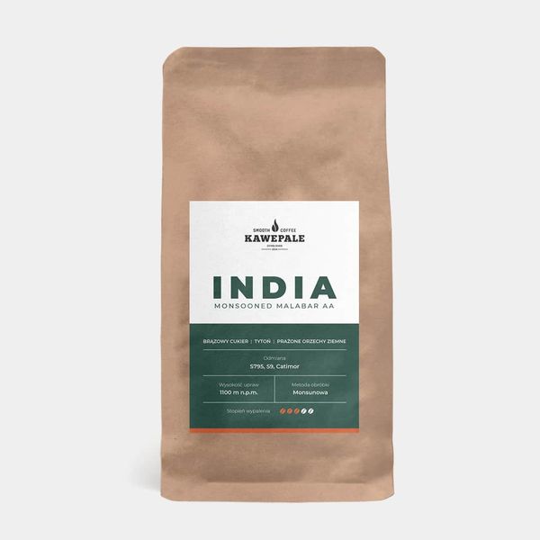 India Monsooned Malabar from Poland supplied by Kawepale Sp. z o.o. - Whole Beans Raw Common Coffee Bean