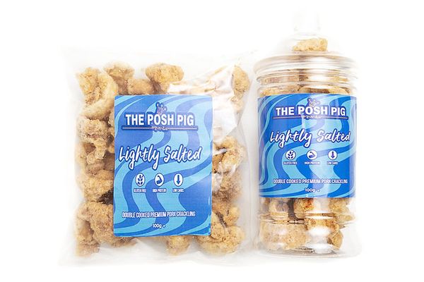 Pork Crackling from 영국 supplied by The Posh Pig Pork Company Ltd. - Small 돼지고기 통조림