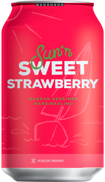Soft Drinks- Sun'n Sweet Strawberry from 핀란드 supplied by Nokian Brewery - Small 청량음료