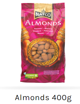 Almonds 400g from 영국 supplied by NATCO FOODS LTD - Organic 아몬드 알맹이