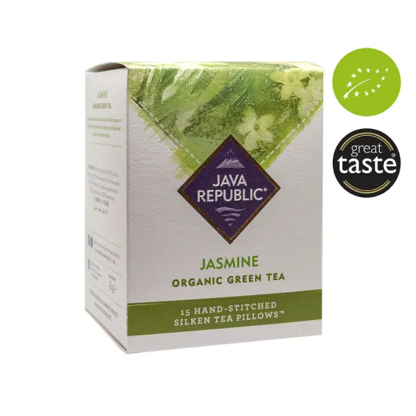 Organic Green Tea from Ireland supplied by Java Republic Roasting Company - Jasmine Bulk Green Tea