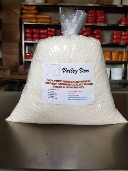 Desiccated Coconut from 영국 supplied by Valley View Herbs and Spices - 65% 말린 코코넛