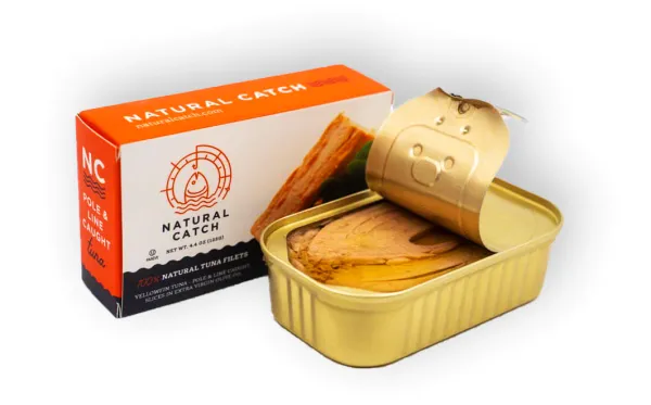 Tuna from 미국 supplied by Natural Catch Seafoods, LLC - 올리브 오일에 넣은 참치 필레 참치 통조림