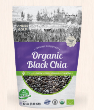Organic Black Chia from 페루 supplied by ANDES ALIMENTOS & BEBIDAS - PP Bags 치아 씨