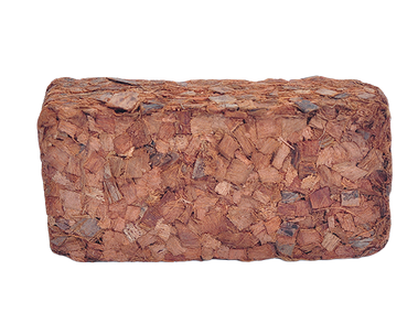 Compressed chip briquette (Coco chips) from Sri Lanka supplied by Zahra International Impex - Organic Coco Coir