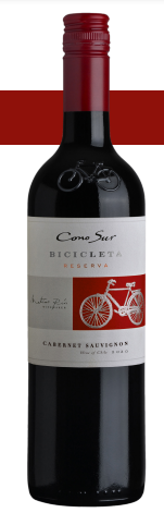 Cono Sur Bicecleta Reserva Cabernet Sauvignon 2020 from 칠레 supplied by Cono Sur Vineyards & Winery - 레드 와인