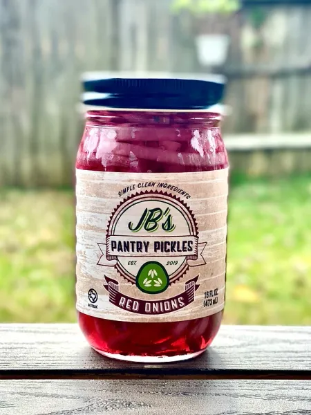 Pickled Onions from 미국 supplied by JB's Pantry Pickles - Red Onion (=Purple Onion) 양파 가공품
