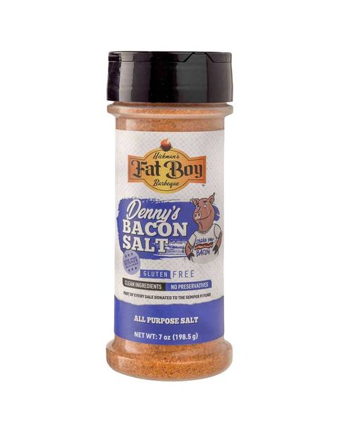 Gluten Free Natural Denny’s Bacon Salt from United States supplied by Bar B Que Specialties, Inc. - Infused (=Flavored) Salt