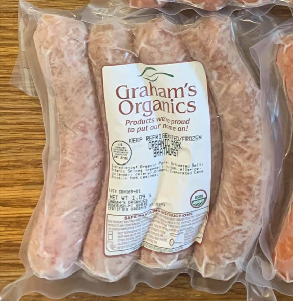 Organic Pork Sausage from United States supplied by GRAHAM’S ORGANIC - Pork Sausage Sausage