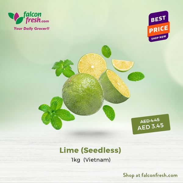Lime from United Arab Emirates supplied by falcon fresh - Green Fresh Lime