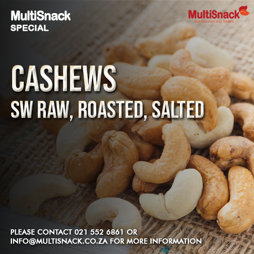 Cashews from 남아프리카공화국 supplied by Multi Snacks - Raw 캐슈너트 알맹이