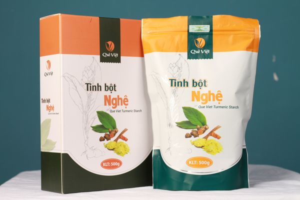 Turmeric starch from Vietnam supplied by Que Viet Essence Joint Stock Company - Dried Turmeric
