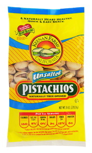 In-shell Pistachios Roasted Unsalted from 미국 supplied by Keenan Farms - Modified Atmosphere Packaging (=MAP) 피스타치오 알맹이