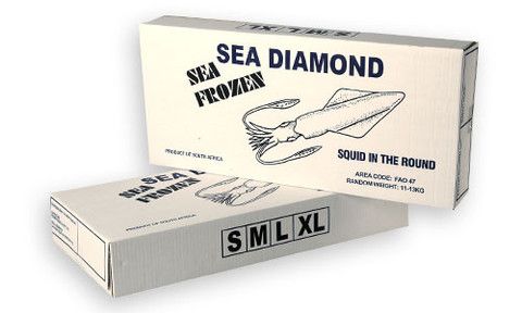 Sea Diamond Squid from South Africa supplied by Premfresh Seafoods - Frozen Frozen Squid