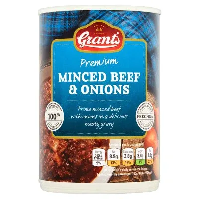 Canned Minced Beef from United Kingdom supplied by Grant Brothers (Meat Canners) Limited - Canned Value Added Beef