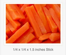Frozen Carrot Sticks from 캐나다 supplied by Oxford Frozen Foods - Orange 신선 당근