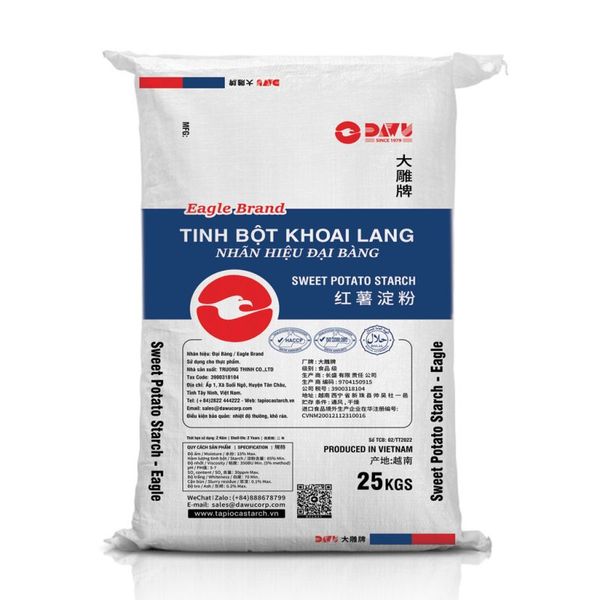Sweet Potato Starch from 베트남 supplied by DAWU Corporation - PE Bags (15kg) 고구마
