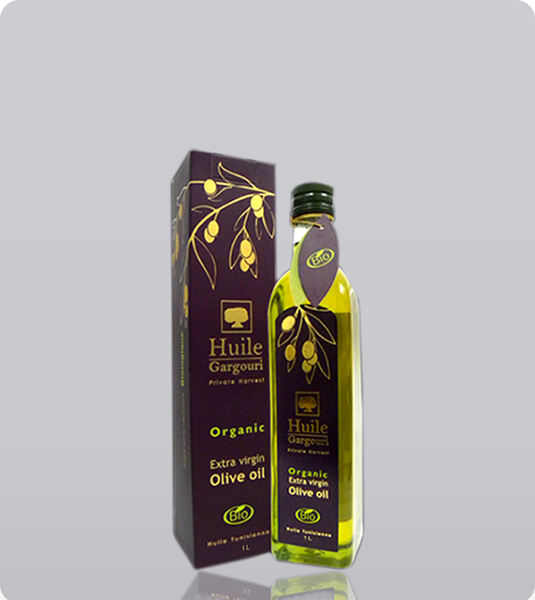 Organic Olive Oil from Tunisia supplied by GARGOURI - Glass Jar (=Glass Bottle) Olive Oil