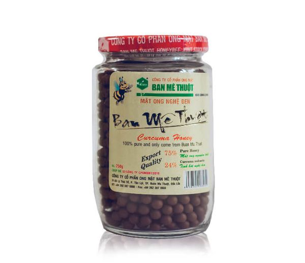Black curcuma honey from Vietnam supplied by Ban Me Thuot Honey Bee Trading & Service Company Limited - Glass Jar (=Glass Bottle) Honey