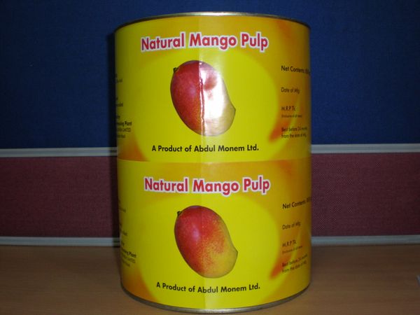 Preserved Mango Pulp from 방글라데시 supplied by AM Mango Pulp Processing Unit - Can 망고 가공품