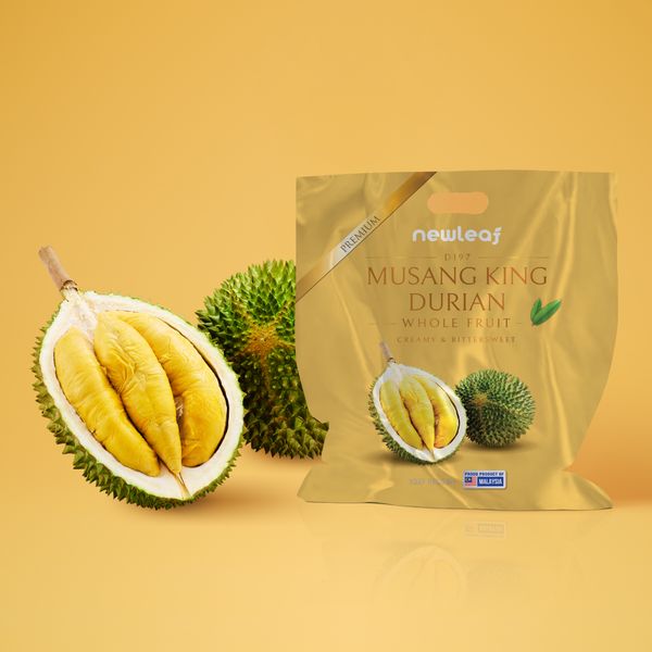 Nitrogen Frozen D197 Musang King Durian Wholefruit from 말레이시아 supplied by Newleaf Manufacturing Sdn Bhd - B등급 냉동 두리안