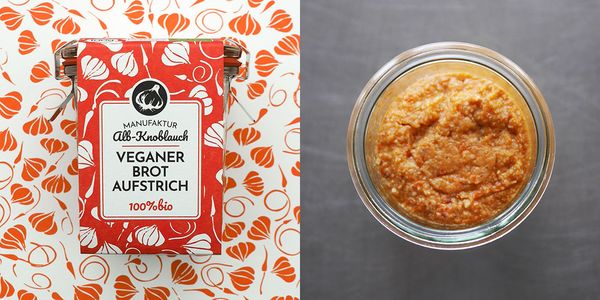 Vegan Bread Spread from Germany supplied by Alb-Knoblauc - Vegetarian Spread Spread