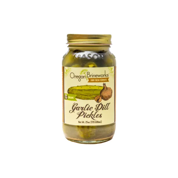 Garlic Dill Pickle from 미국 supplied by Oregon Brineworks LLC - Preserved - Pickled with Dill 오이 가공품