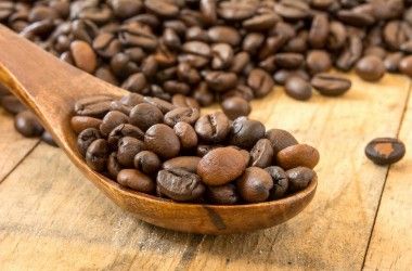 Roasted Coffee Beans from 인도 supplied by Mudremane Coffee & Spices - Dark Brown 생원두