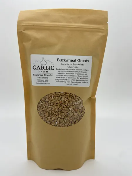 De-Hulled Buckwheat Groats from 미국 supplied by Great Lakes Garlic Farm - Groat 메밀