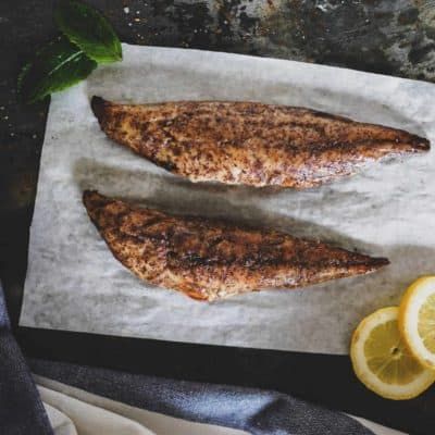 Mackerel from 영국 supplied by Tregida Ltd - Grilled 고등어 가공품
